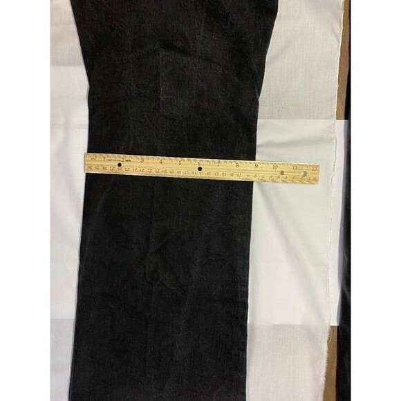 Black Jeans 42 x 29 ENZO 5 pockets Stretch Boot Cut - Picture 9 of 12